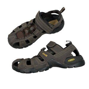 Teva Forebay Water Sandals Brown Fisherman Sport Hiking River Shoes ShocPad Sz 8
